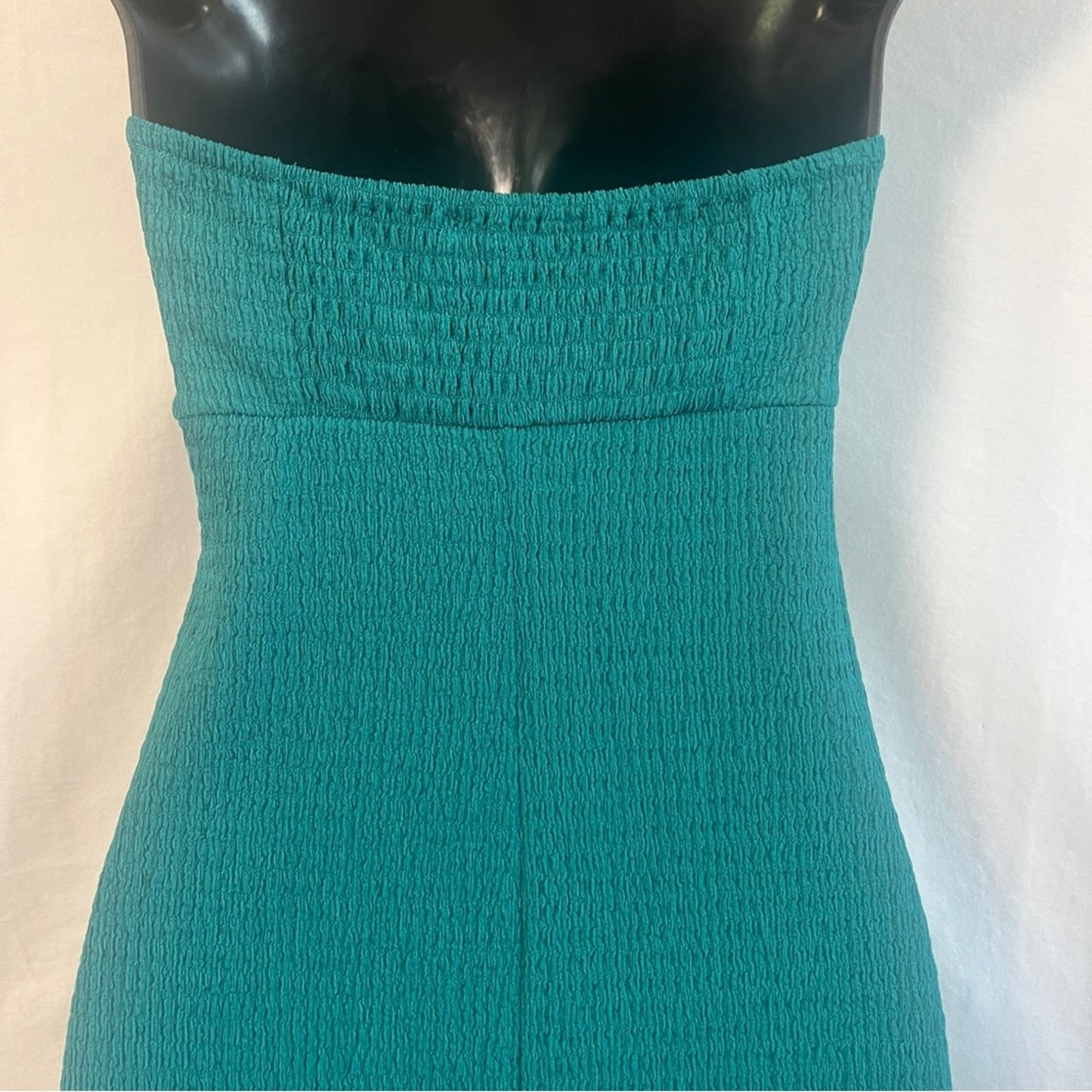 Wild Fable Strapless Midi Bodycon Dress Size Small Twist Bust Side Slit Rib Knit