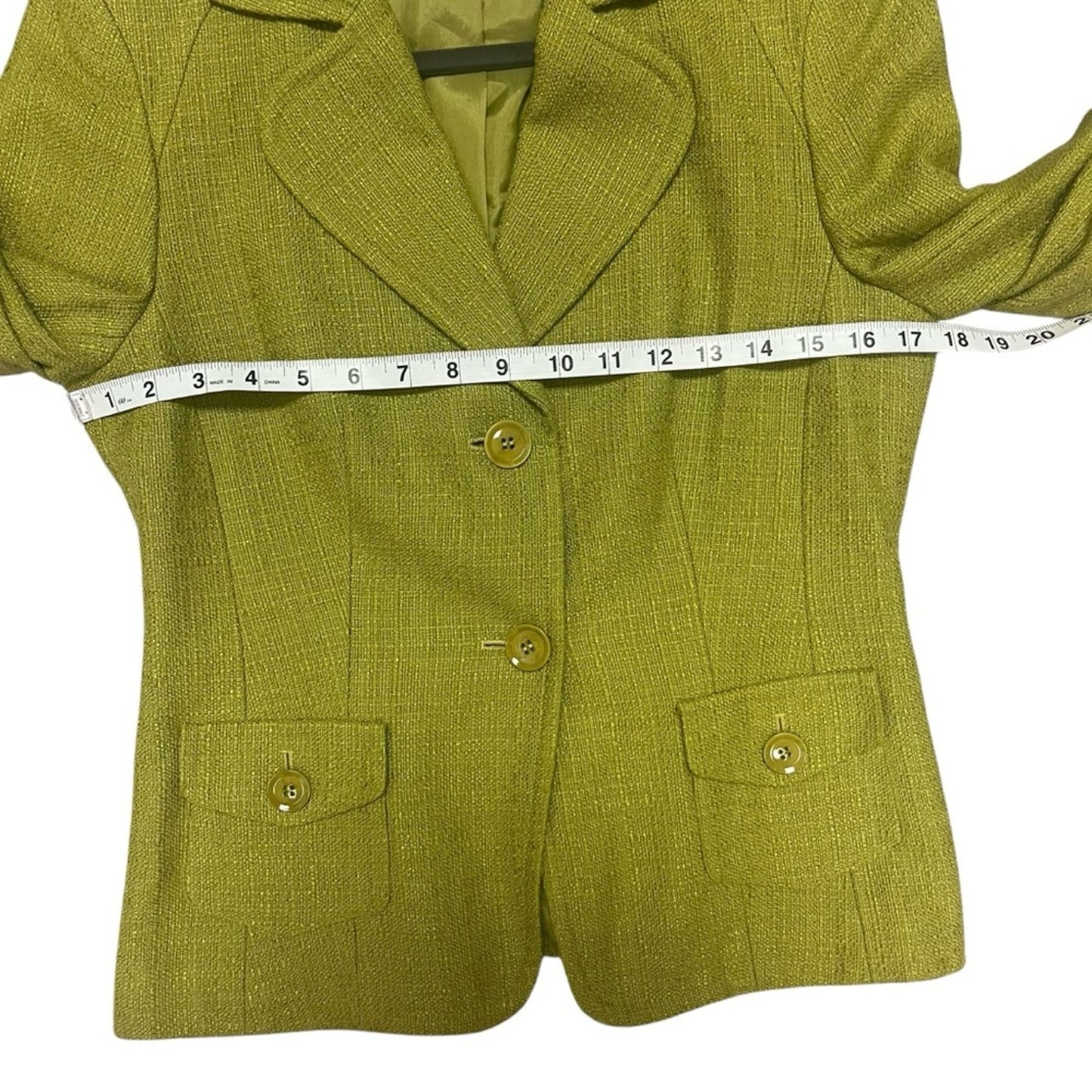 Talbots Womens Blazer Size 4 Italian Fabric Green 2 Button Long Sleeve Career