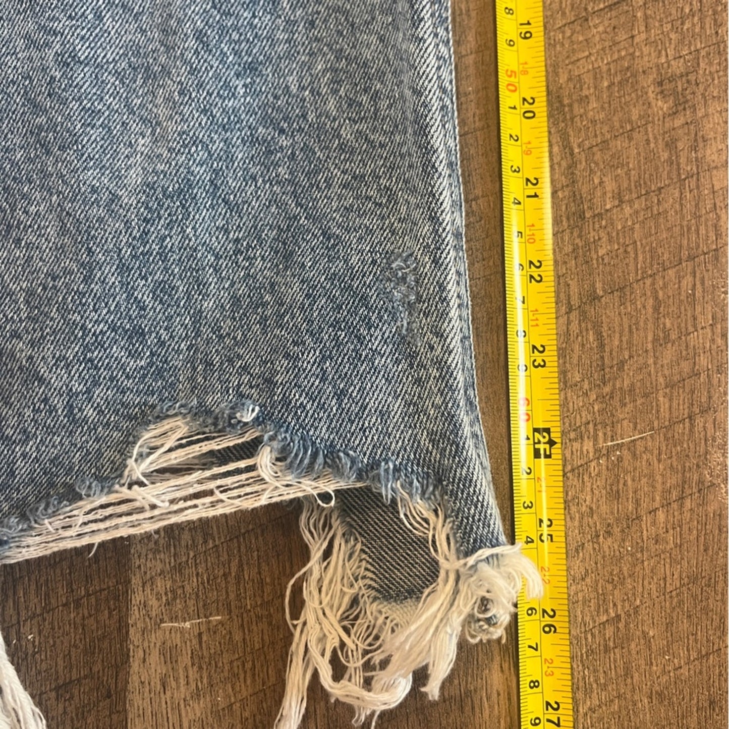 Altard State Distressed Jeans Womens Size 28 Raw Hem Straight Cropped High Rise