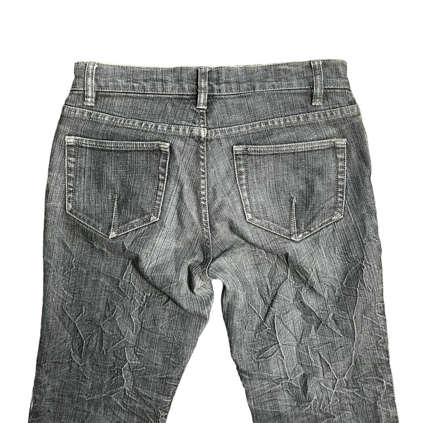 The Limited Womens Straight Denim Jeans Size 6 Black Gray Wash Classic Basic