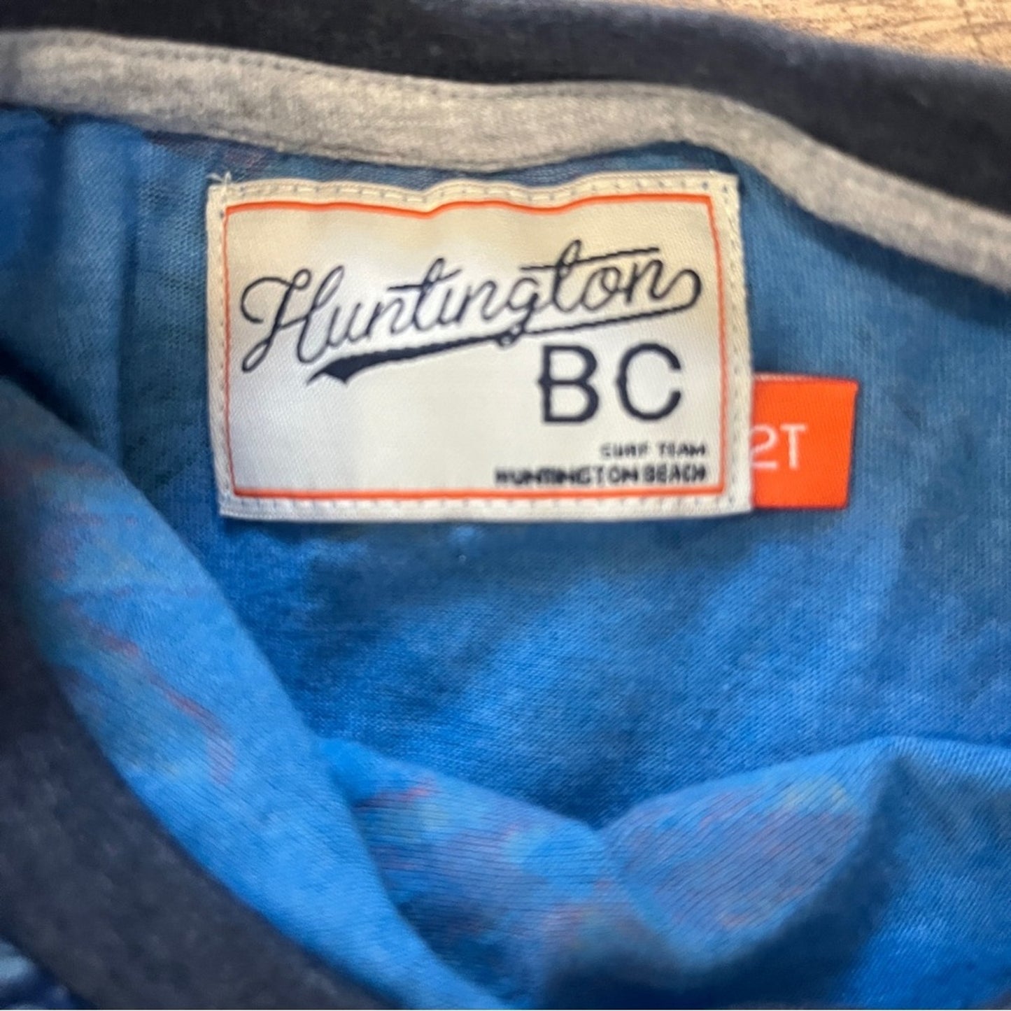 Huntington Beach Dinosaur Shirt Toddler Boys Size 2T Tropical Island Travel Boat