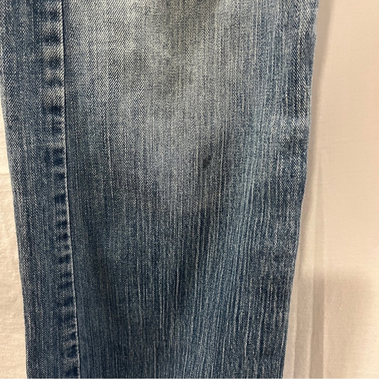 Abercrombie & Fitch Original Distressed Denim Jeans Size 6 Bootcut Worn Basic