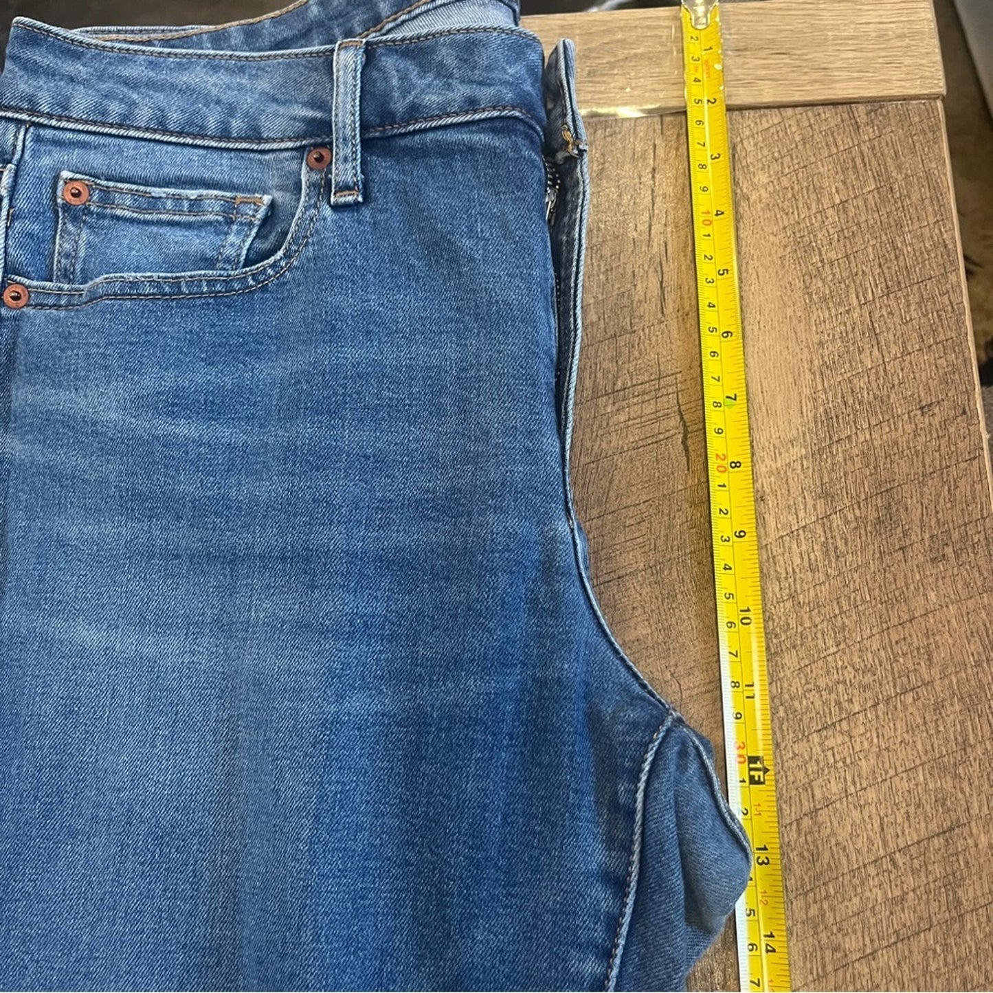 Gap Curvy True Skinny Jeans Womens Size 12 Raw Hem Basic Simple Neutral Denim