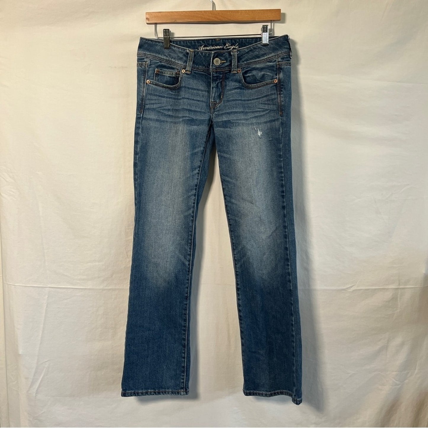 American Eagle Slim Boot Jeans Womens Size 6 Medium Wash Neutral Simple Basic