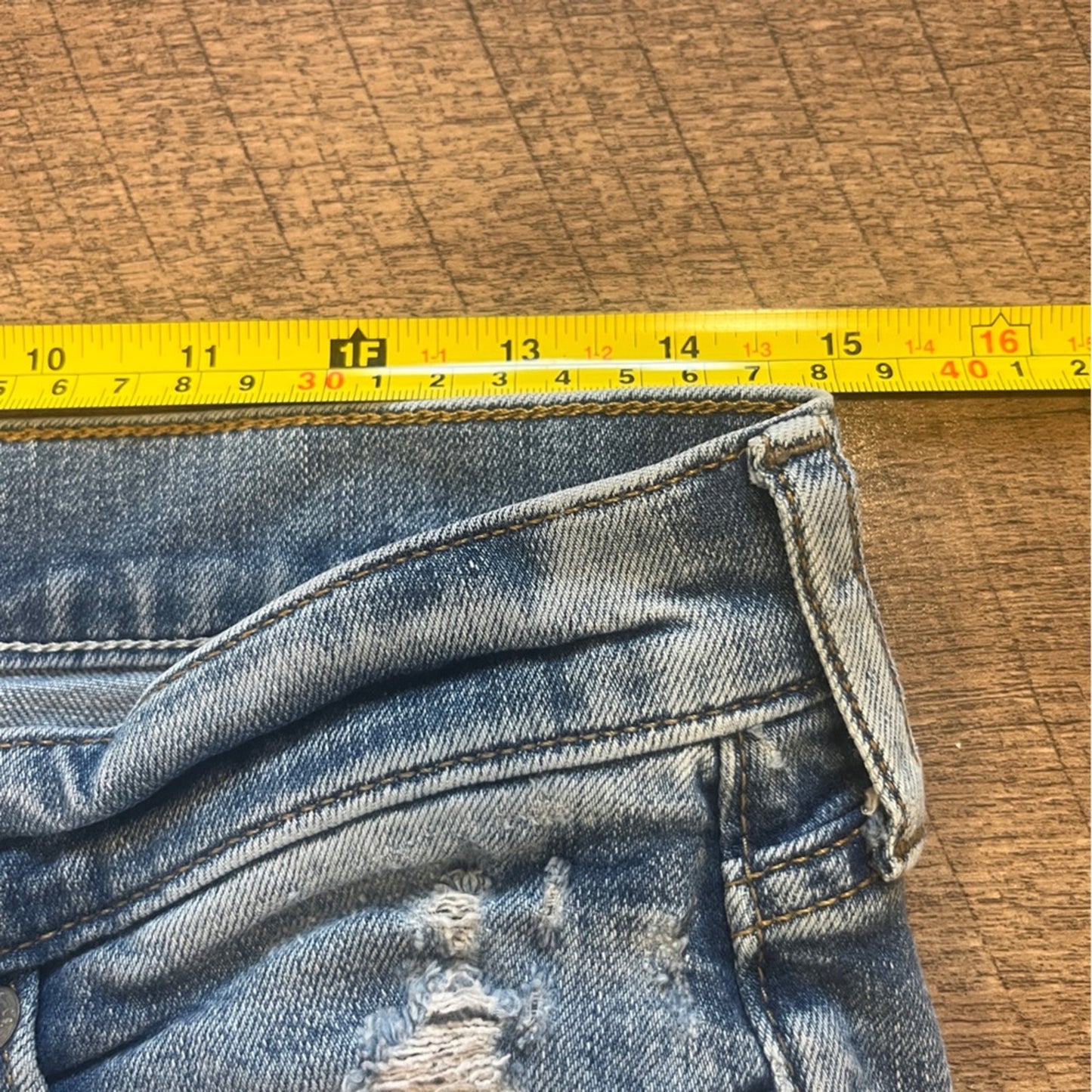 Abercrombie & Fitch Skinny Stretch Jeans Mens 29x30 Distressed Medium Wash Urban