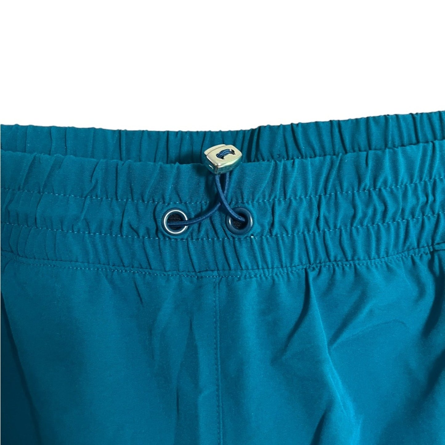 Tek Gear Women Workout Shorts Size 1X Mid Rise Wicking Turquoise New Running Gym