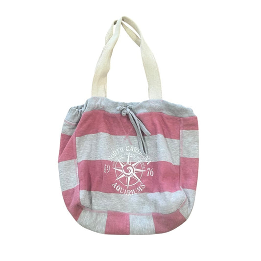MV Sport Beachbomber Bag Reversible Pink Yellow Hobo Pink Gray Yellow Beach Tote