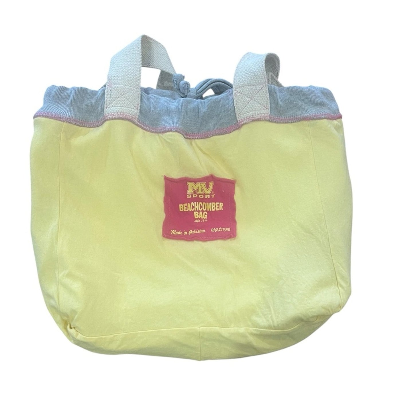 MV Sport Beachbomber Bag Reversible Pink Yellow Hobo Pink Gray Yellow Beach Tote