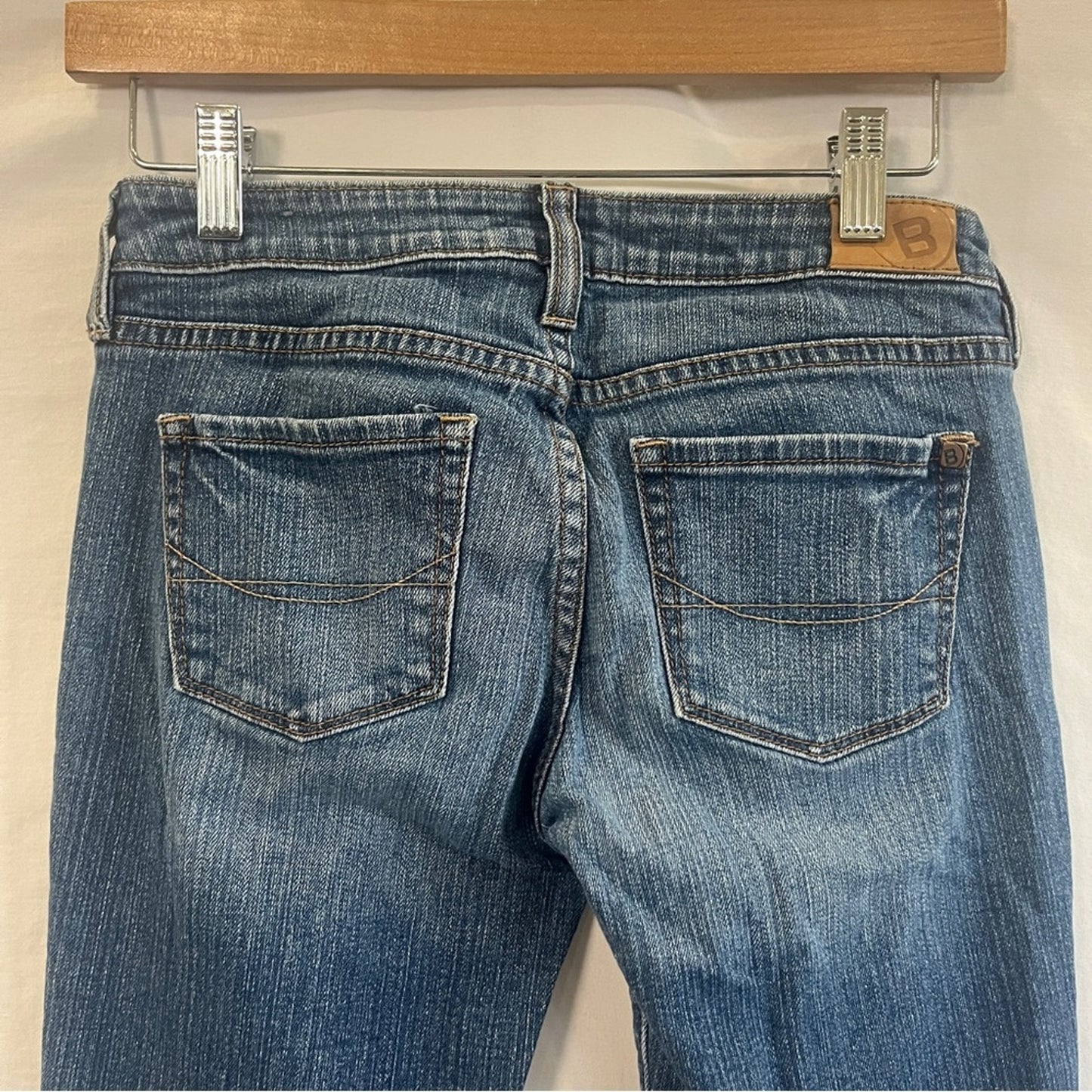 Bullhead Newport Skinny Flare Jeans Juniors Size 3 Long Denim Festival Y2K Urban