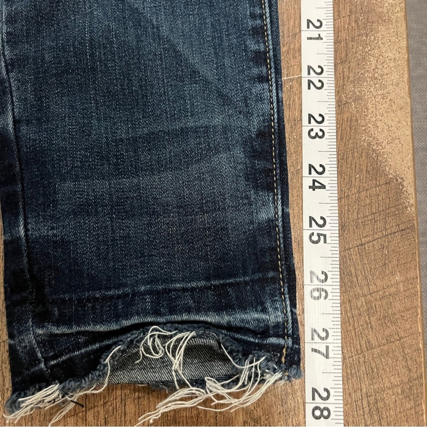 Just USA Skinny Medium Rise Denim Jeans Juniors Size 11 Raw Hem Casual Basic