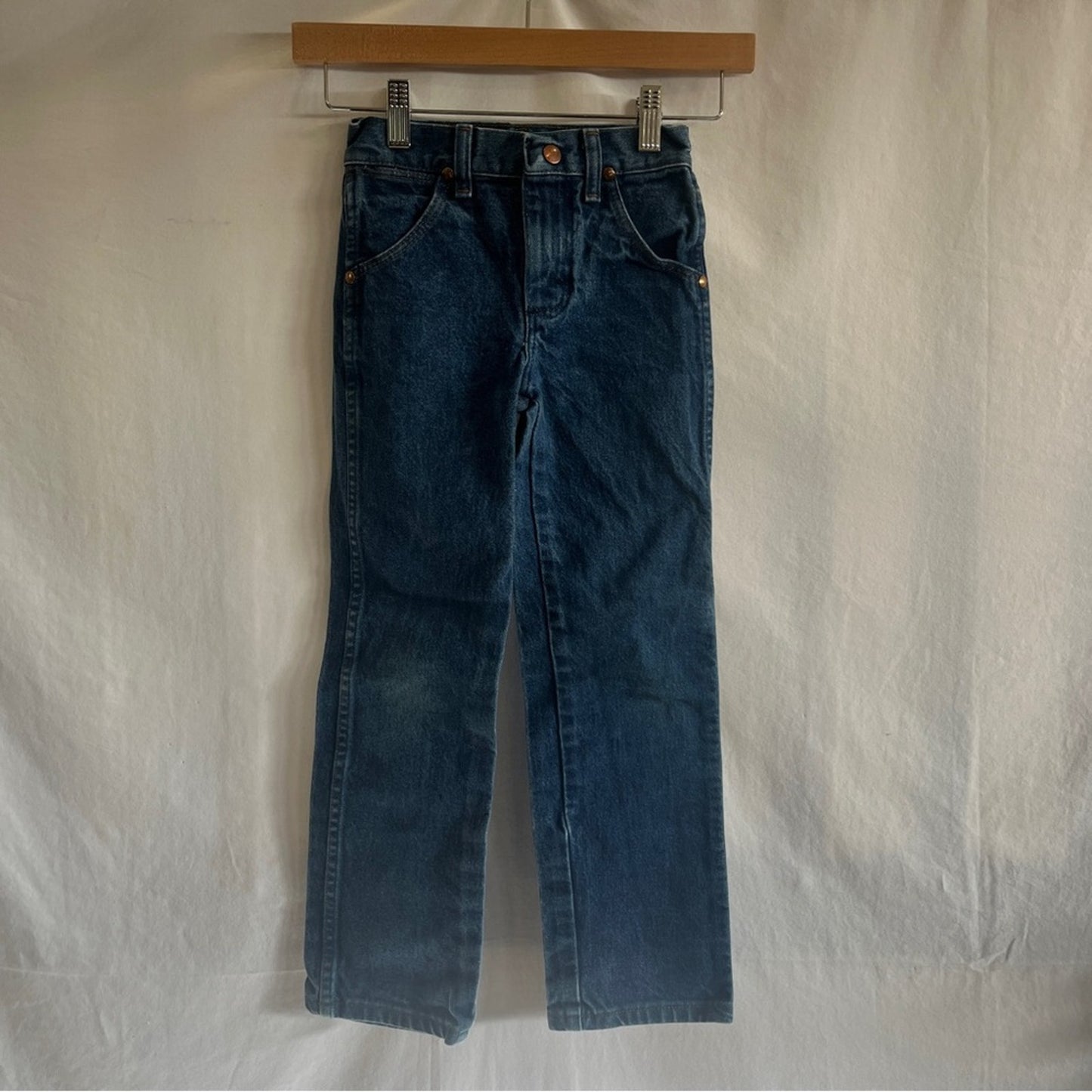 Wrangler Boys Straight Denim Jeans 7 Slim Rodeo Ranch Country Western Cowboy