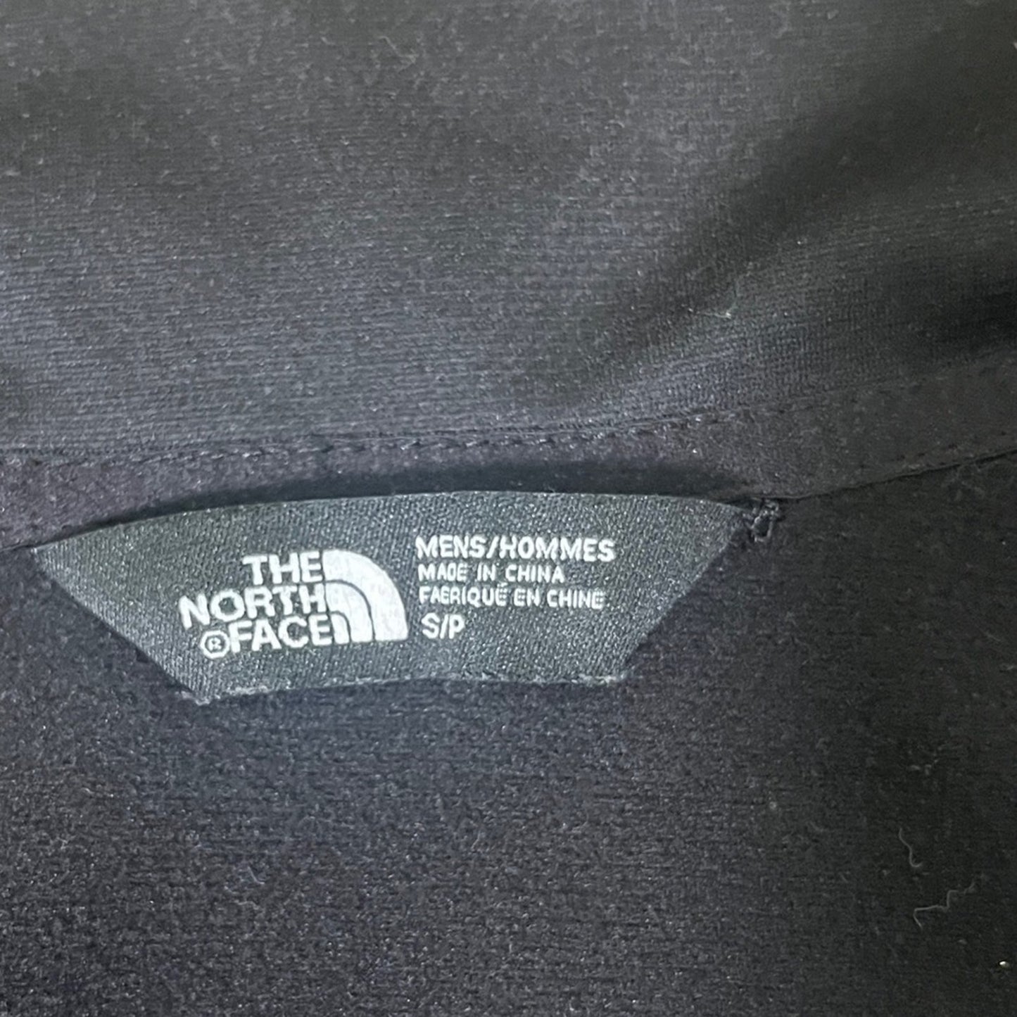 The North Face Soft Shell Jacket Mens Small Black Gray Full Zip Outerwear Casual