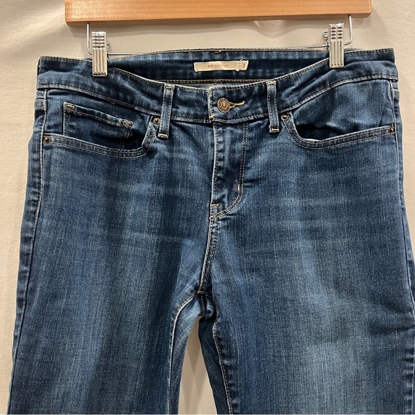 Levi's 715 Bootcut Denim Jeans Womens 31 Casual Classic Basic Staple Everyday