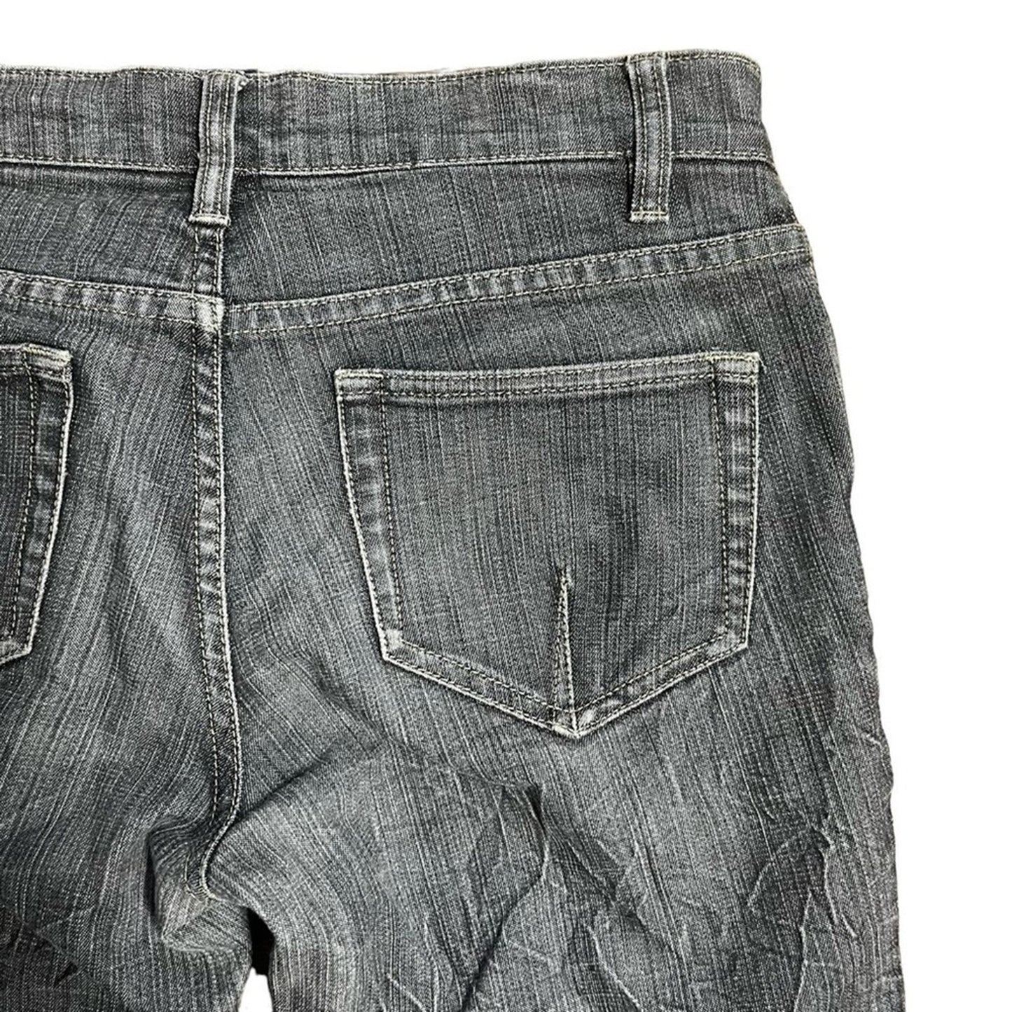 The Limited Womens Straight Denim Jeans Size 6 Black Gray Wash Classic Basic