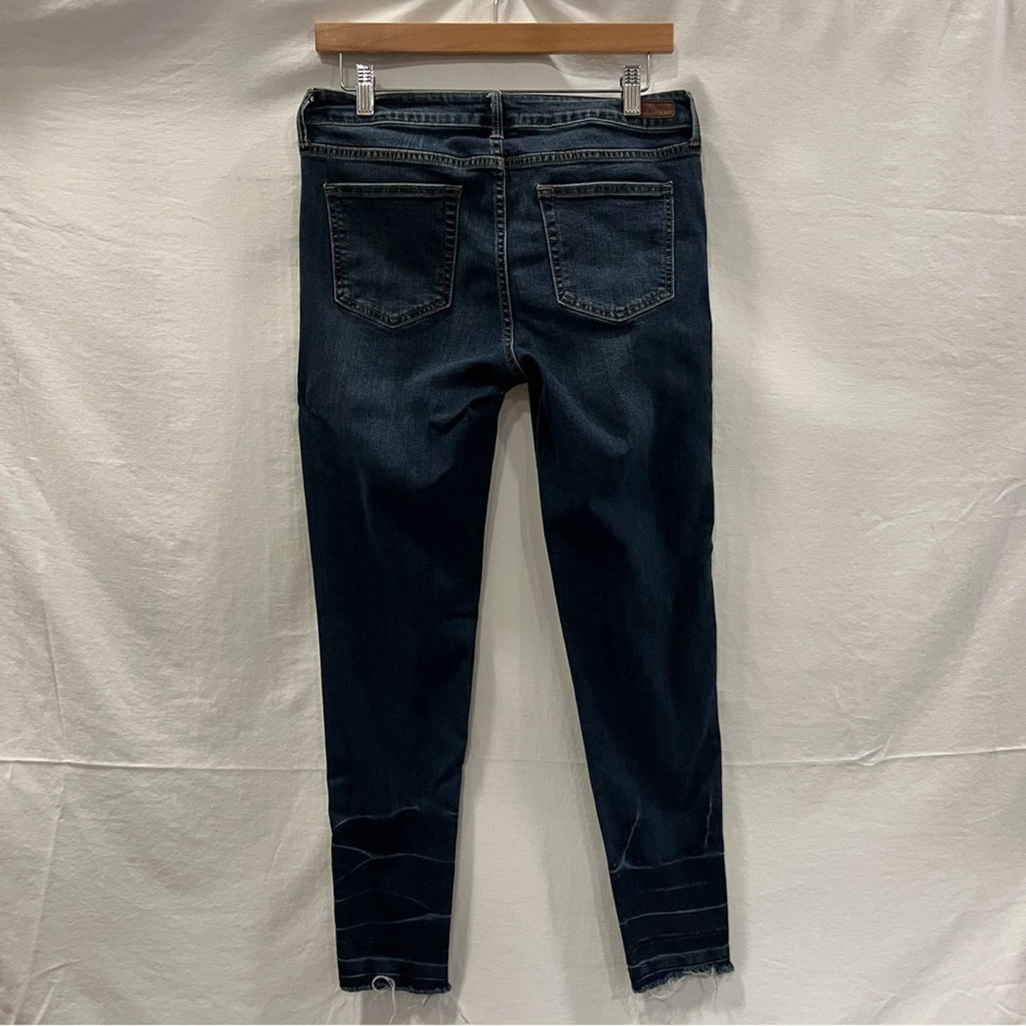 Just USA Skinny Medium Rise Denim Jeans Juniors Size 11 Raw Hem Casual Basic