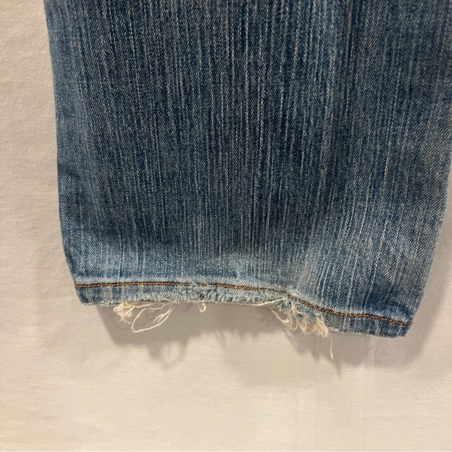 Abercrombie & Fitch Original Distressed Denim Jeans Size 6 Bootcut Worn Basic