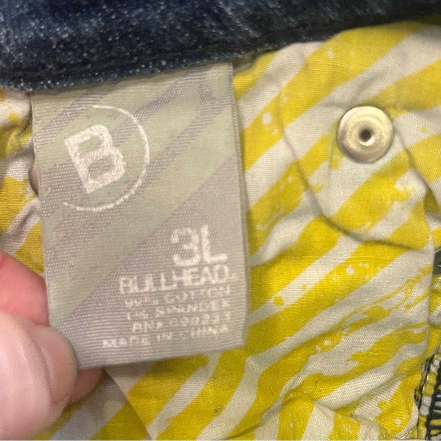 Bullhead Newport Skinny Flare Jeans Juniors Size 3 Long Denim Festival Y2K Urban