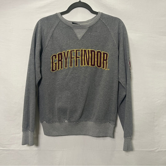 Harry Potter Sweatshirt Womens Small Crewneck Wizard Gryffindor Gray Universal