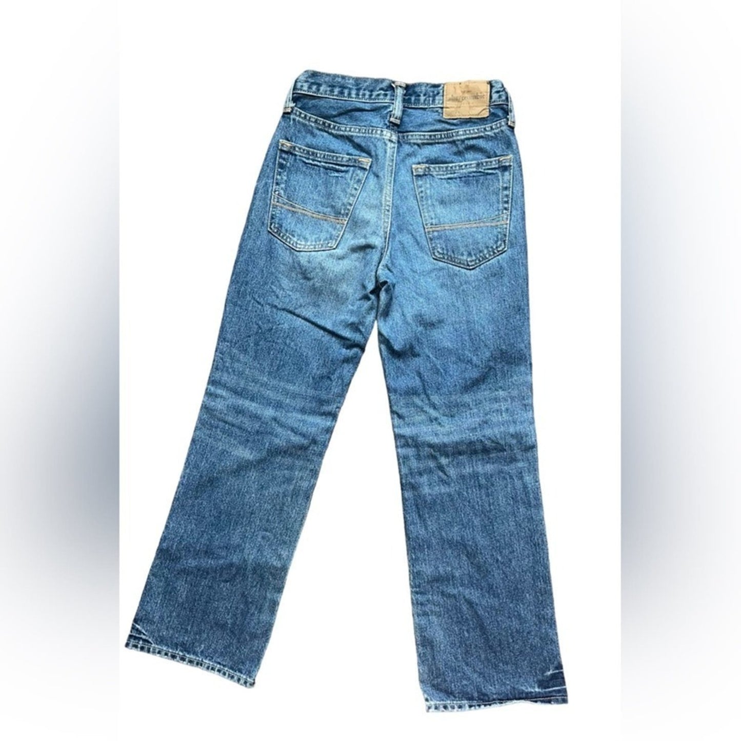 Abercrombie Boys Jeans Size 10 Straight Buttonfly Medium Wash Denim Jeans Basic