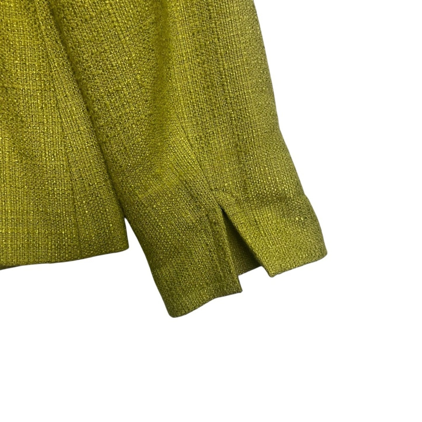 Talbots Womens Blazer Size 4 Italian Fabric Green 2 Button Long Sleeve Career