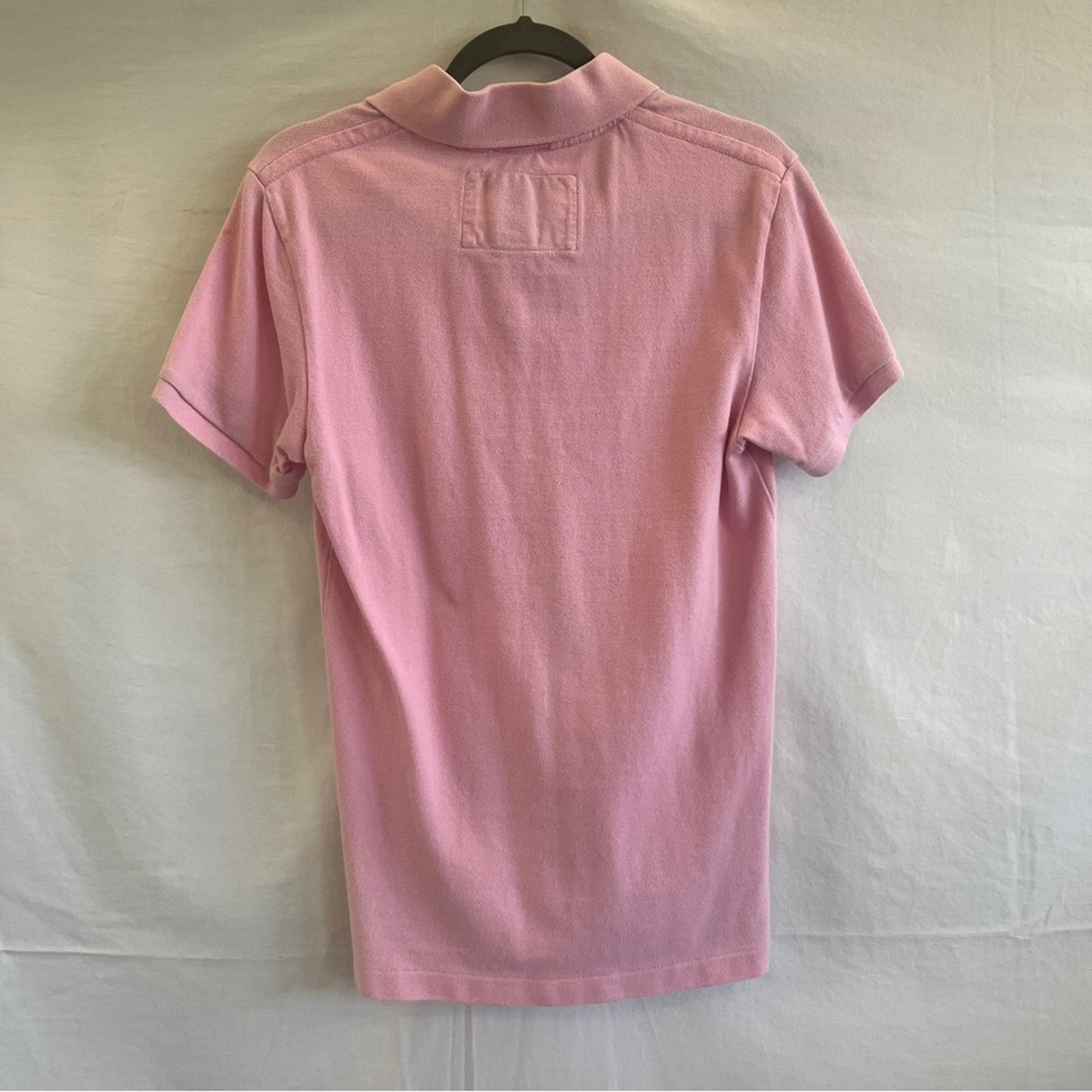 American Eagle Vintage Fit Polo Mens Small Pink Short Sleeve Y2K 90s Urban Basic