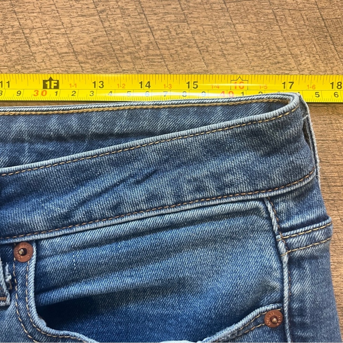 Gap Curvy True Skinny Jeans Womens Size 12 Raw Hem Basic Simple Neutral Denim