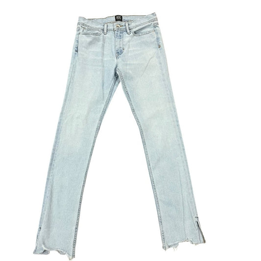 Urban Outfitters BDG Womens Skinny Jeans 29/32 Stretch Light Wash Freyed Hem