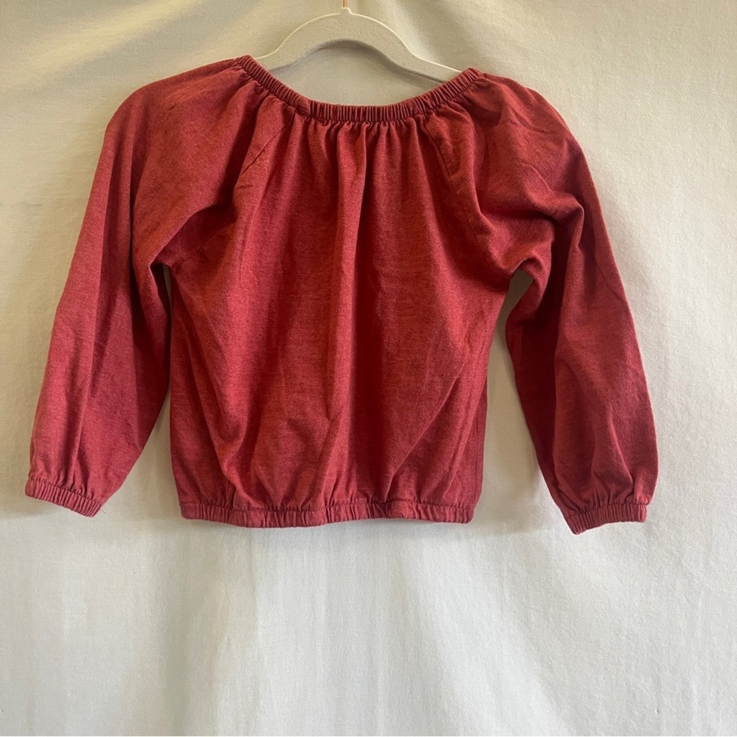 Jessica Simpson Blouson Toddler Top Size 3T Mauve Long Sleeve Simple Spring Soft