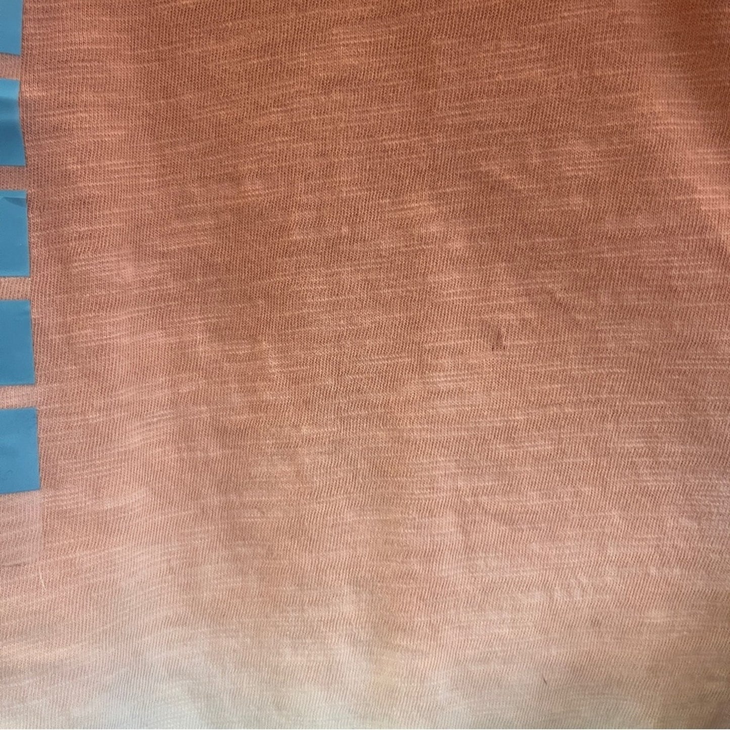 Seven 7 Dip Dye Tee Womens Size XL Orange Turquoise 3/4 Sleeve Tunic Casual Boho