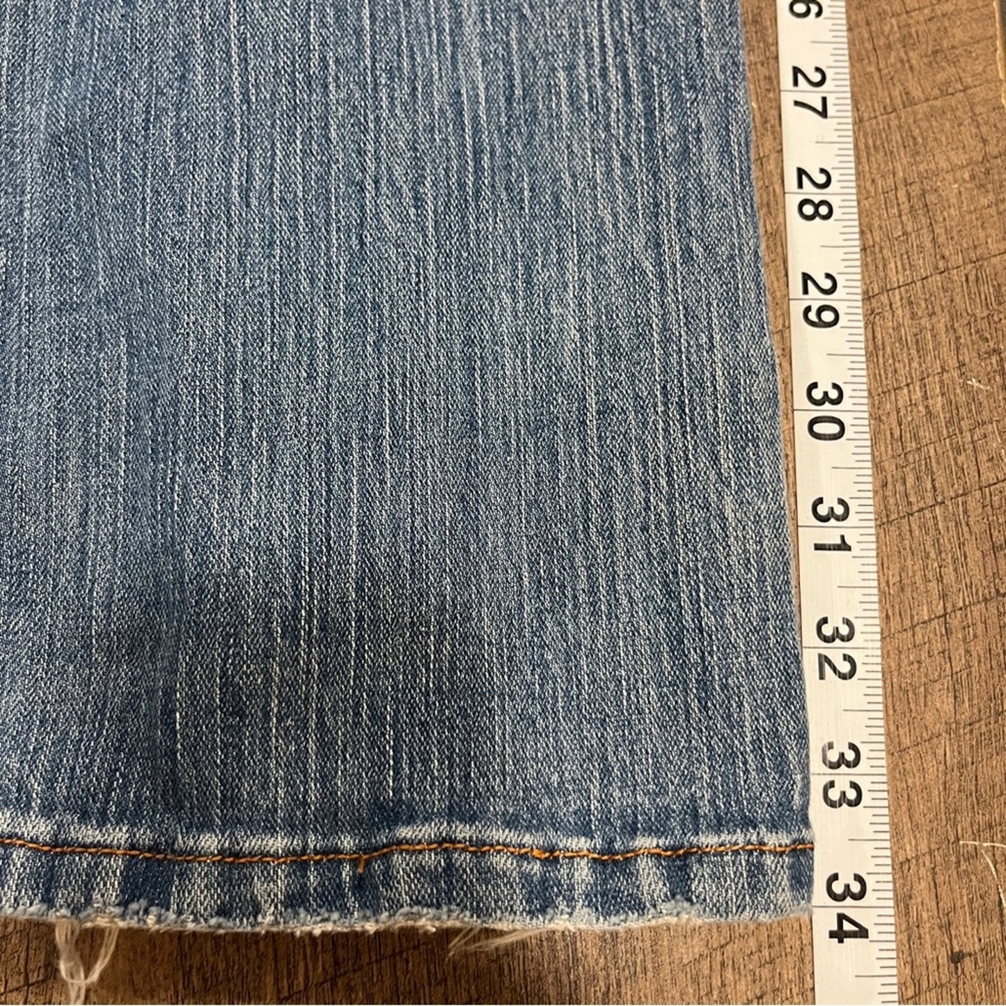 Abercrombie & Fitch Original Distressed Denim Jeans Size 6 Bootcut Worn Basic