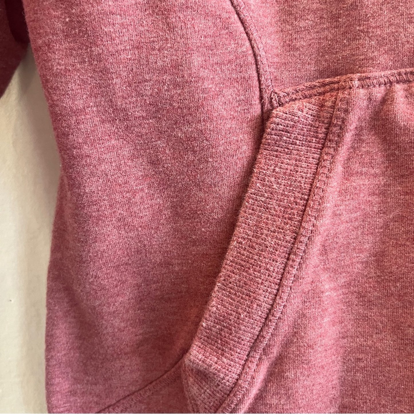 LL Bean Pullover Women Large Heathered Red Cowl Neck Long Sleeve Soft Cozy Comfy