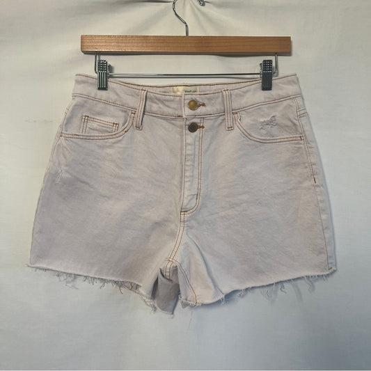 Universal Thread Vintage Midi Shorts Womens Size 8 Cut Off Light White Wash Edgy