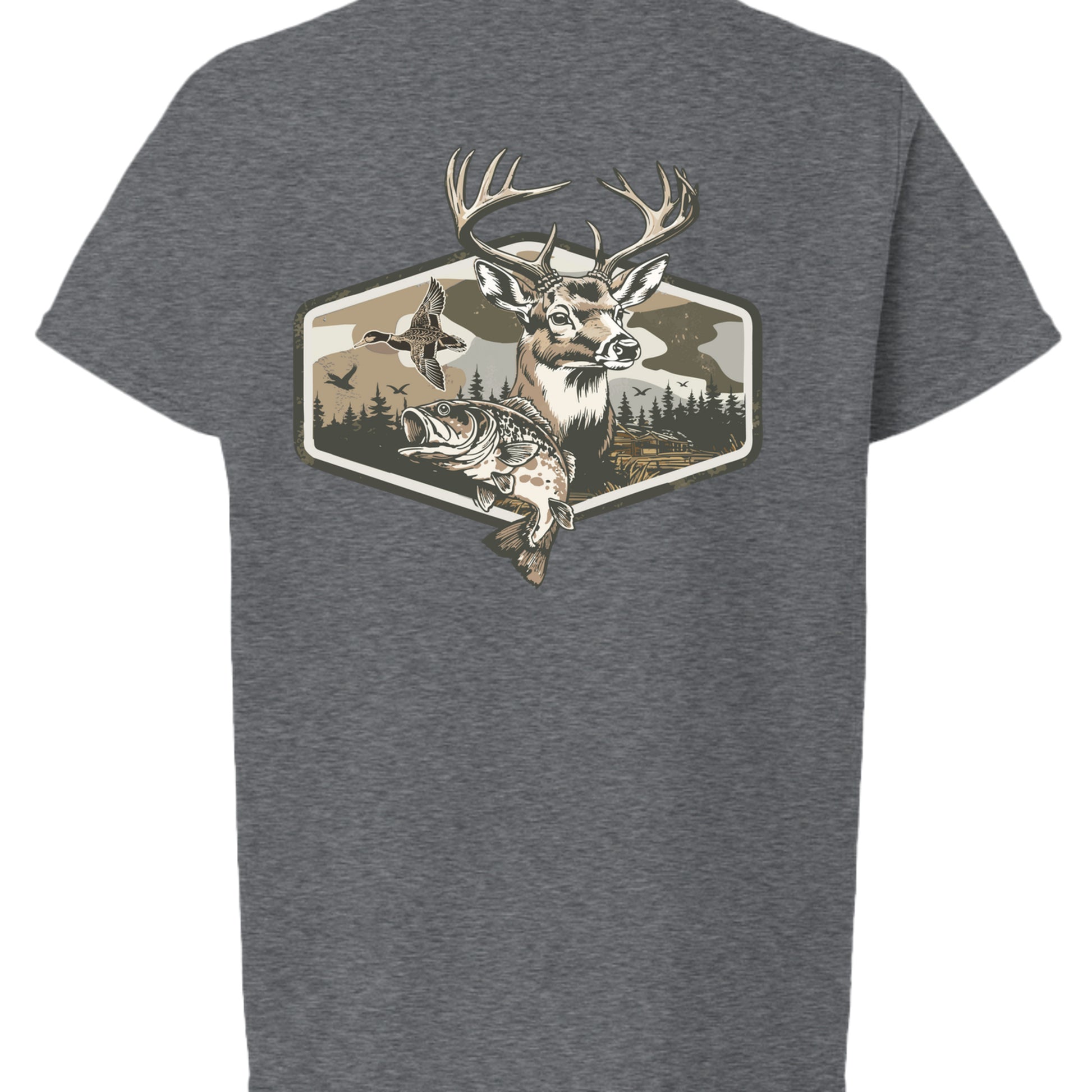 Dark Heather - G640B - BACK