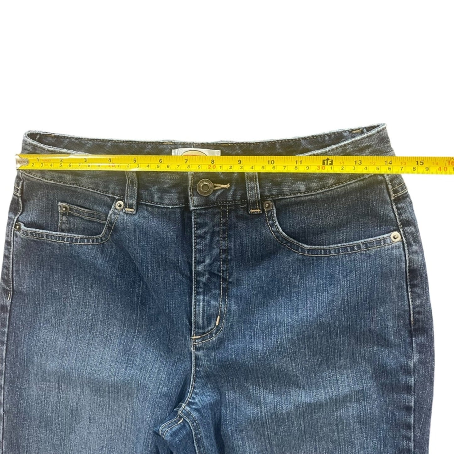 Talbots Petites Jeans Womens Size 6 Stretch Cotton Medium Wash Simple Basic