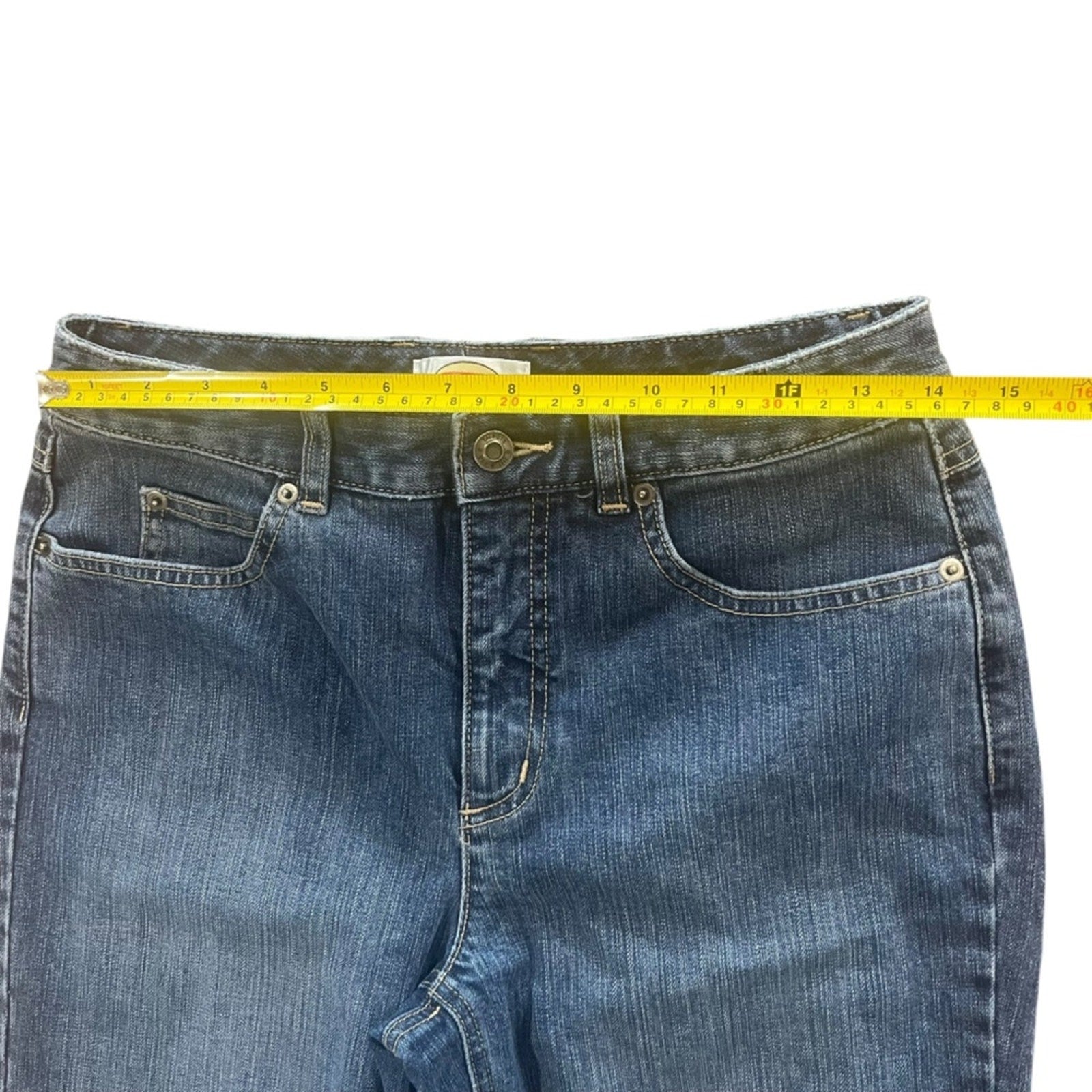 Talbots Petites Jeans Womens Size 6 Stretch Cotton Medium Wash Simple Basic