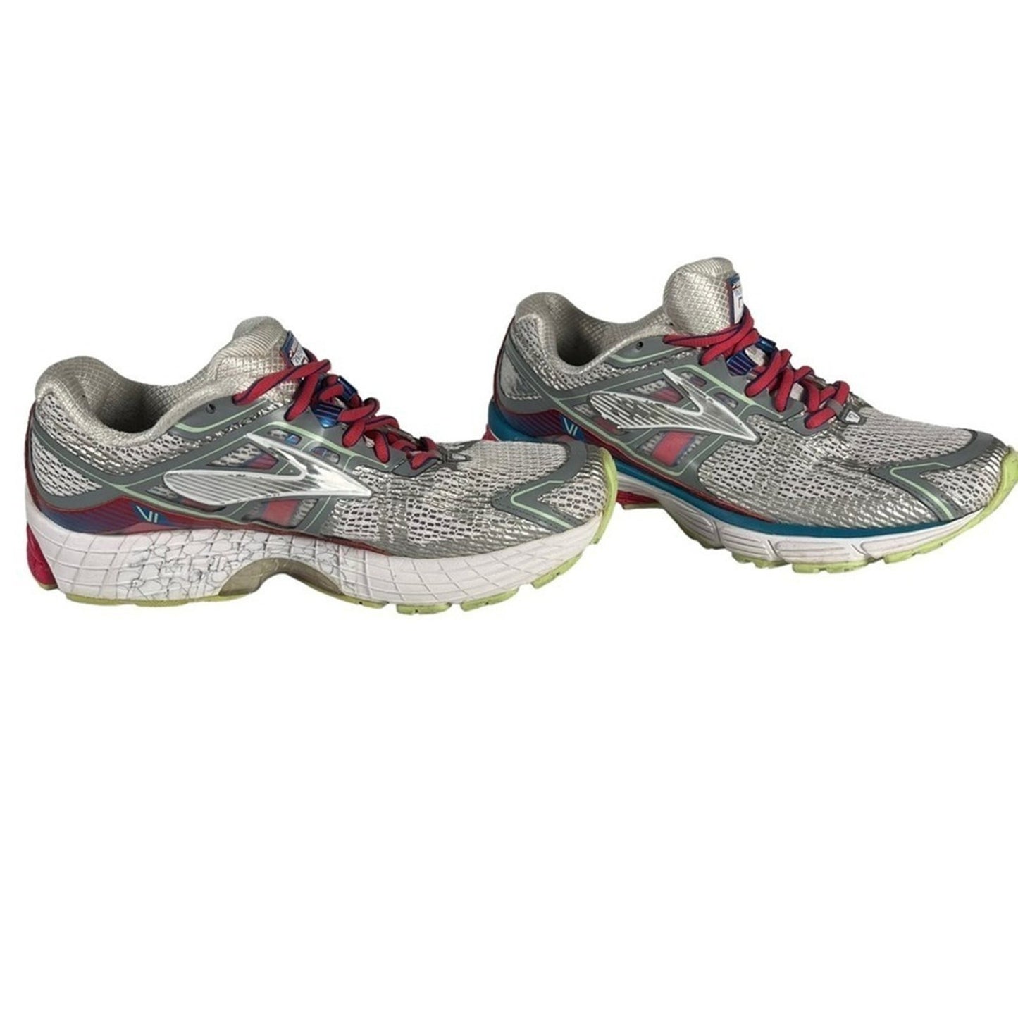 Brooks Ravenna 6 Womens Size 8.5 Silver Pink Athletic Running Shoe Sneaker