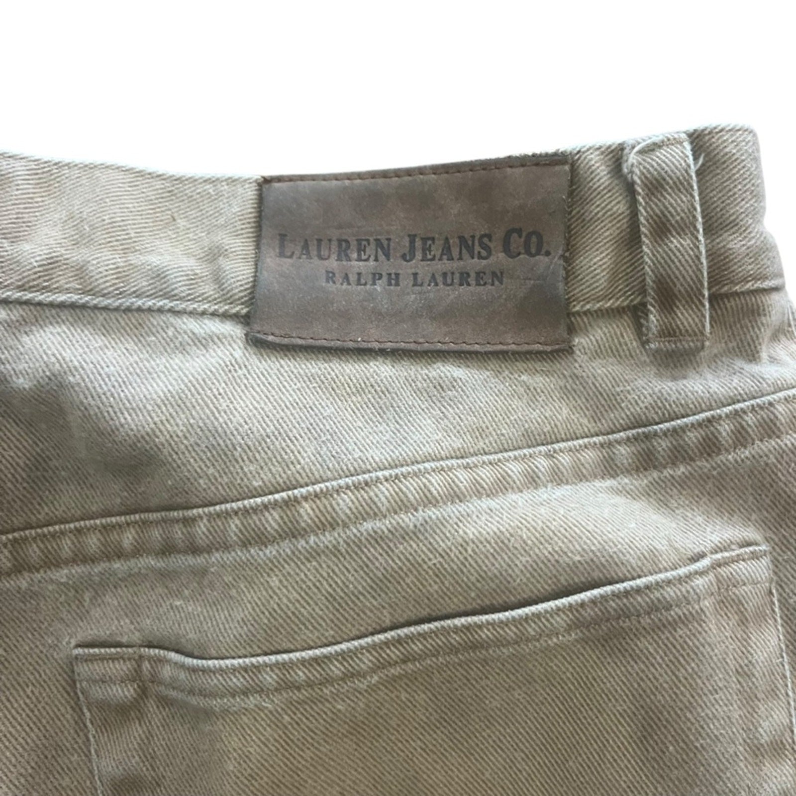 Lauren Ralph Lauren Brown Jeans Womens Size 14 Straight Leg Classic Basic Simple