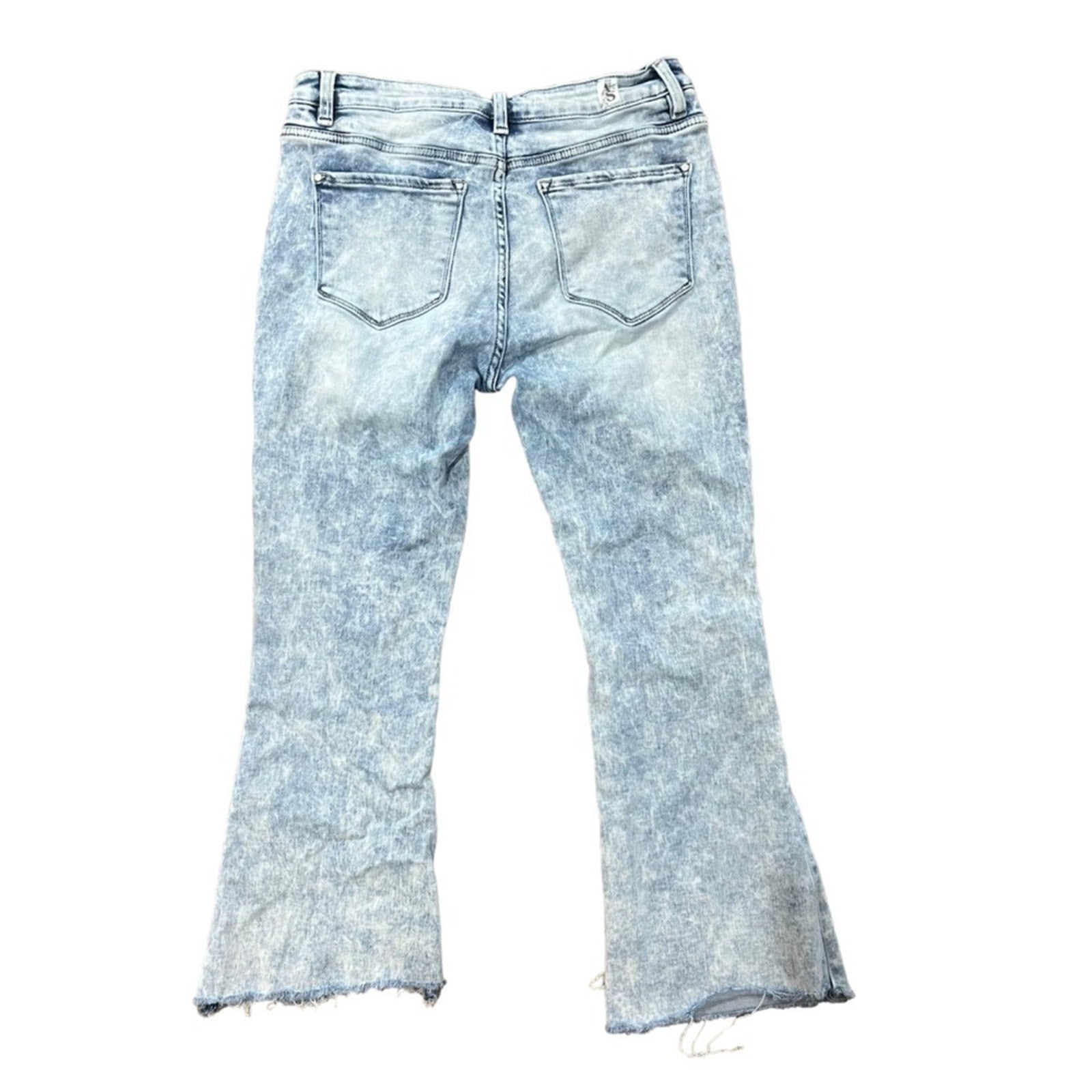 Altar'd State Jeans Womens Size 11 Distressed Frayed Hem Cut Off blue Light Wash