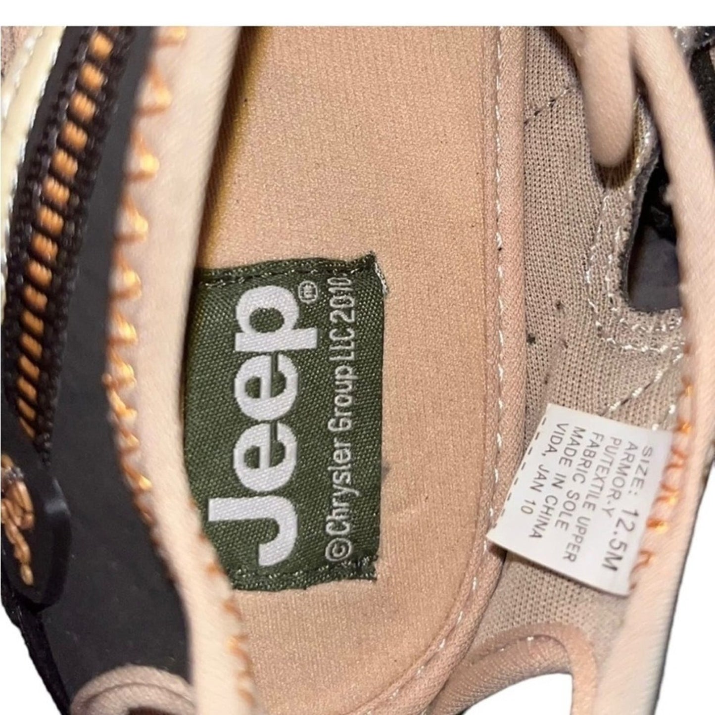 JEEP Terrain Sandals Youth 12.5 Kid’s Breathable Brown Tan Hiking Water Shoes