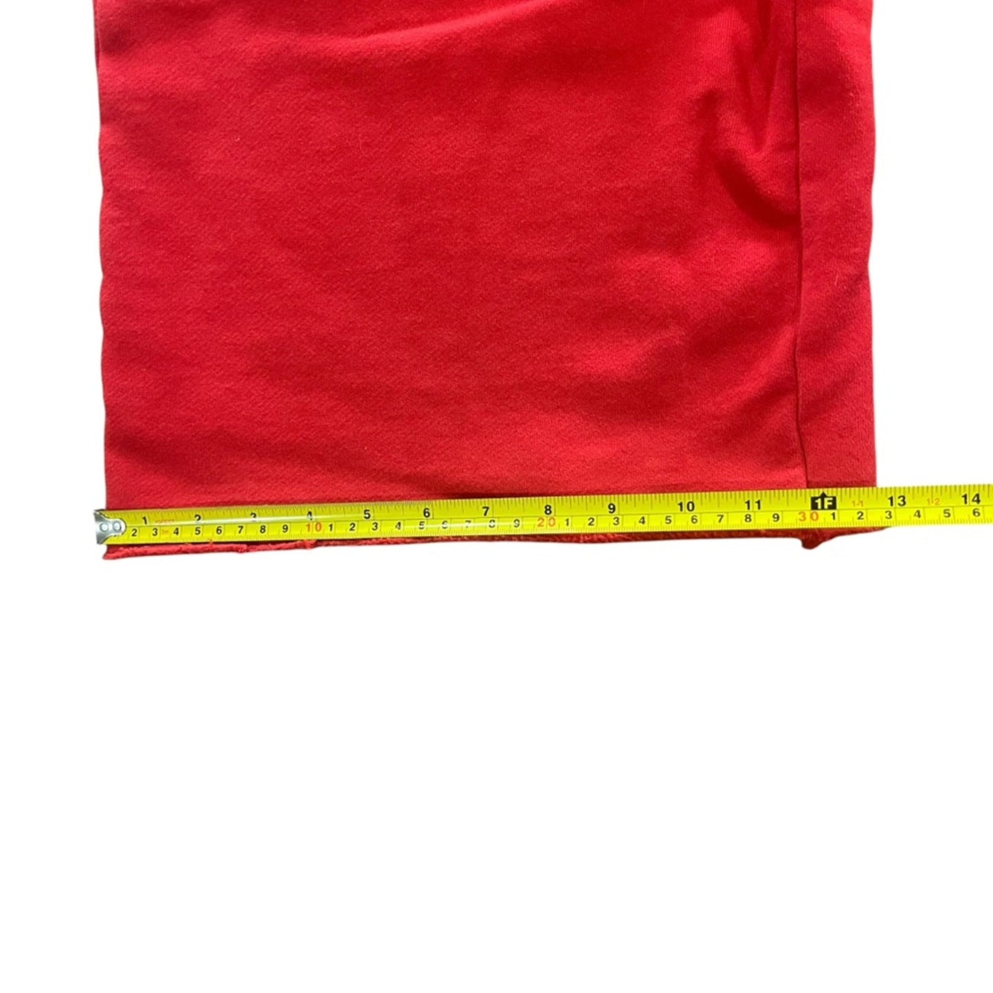 Universal Threads Womens Sweatpants Medium Red Very Wide Leg Cut Off Raw Hem