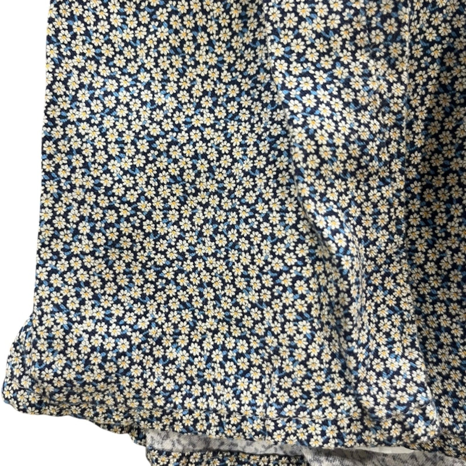 ZARA Kids Dress Size 6 Floral Peter Pan Collar Long Sleeve Front Buttons Lining