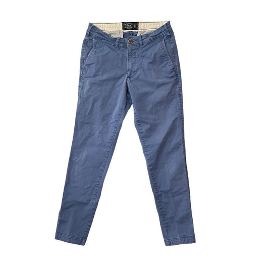 Abercrombie &  Fitch Mens Felix Super Slim Stretch 26x30 Periwinkle Like Pants