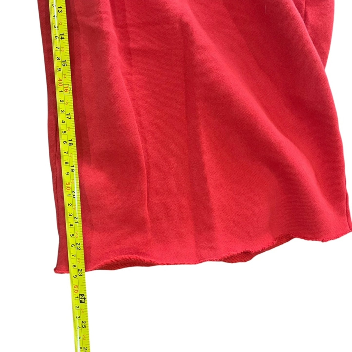 Universal Threads Womens Sweatpants Medium Red Very Wide Leg Cut Off Raw Hem