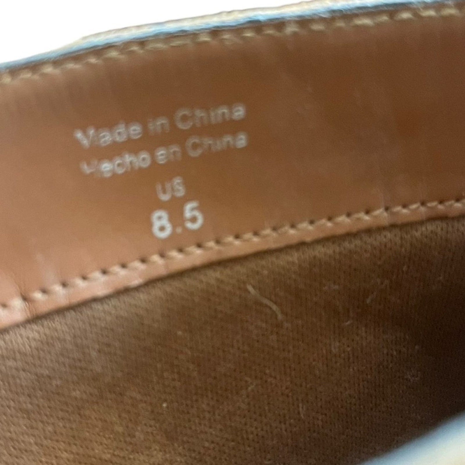 Parker & Sky Ankle Boots Size 8.5 Cognac Brown Faux Suede Block Heel 3.5” Zip