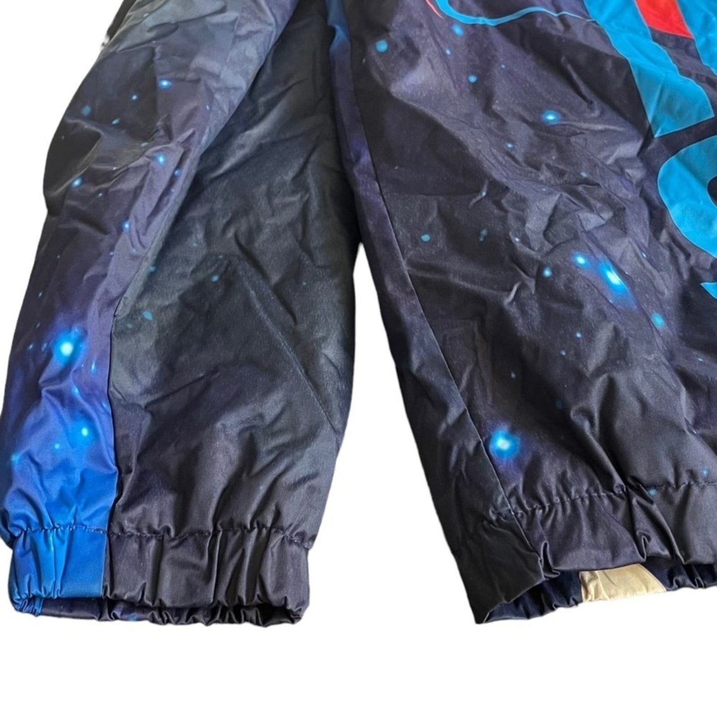 Members Only Spacejam Jacket Unisex Size Small Tune Squad Galaxy Midweight Blue