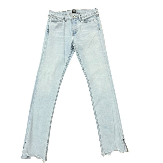 Urban Outfitters BDG Womens Skinny Jeans 29/32 Stretch Light Wash Freyed Hem