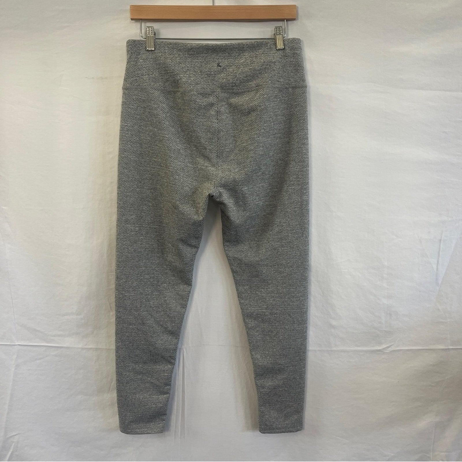 Kyodan Athletic Pants Womens Size Large Chevron Black Gray Running Workout Gym