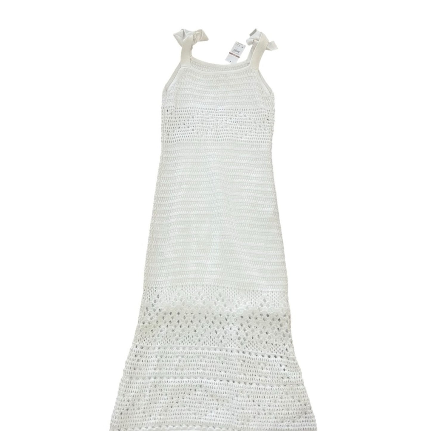 Sofia Jeans by Sofia Vegara Womens Dress Size Medium White Tie Strap Crochet