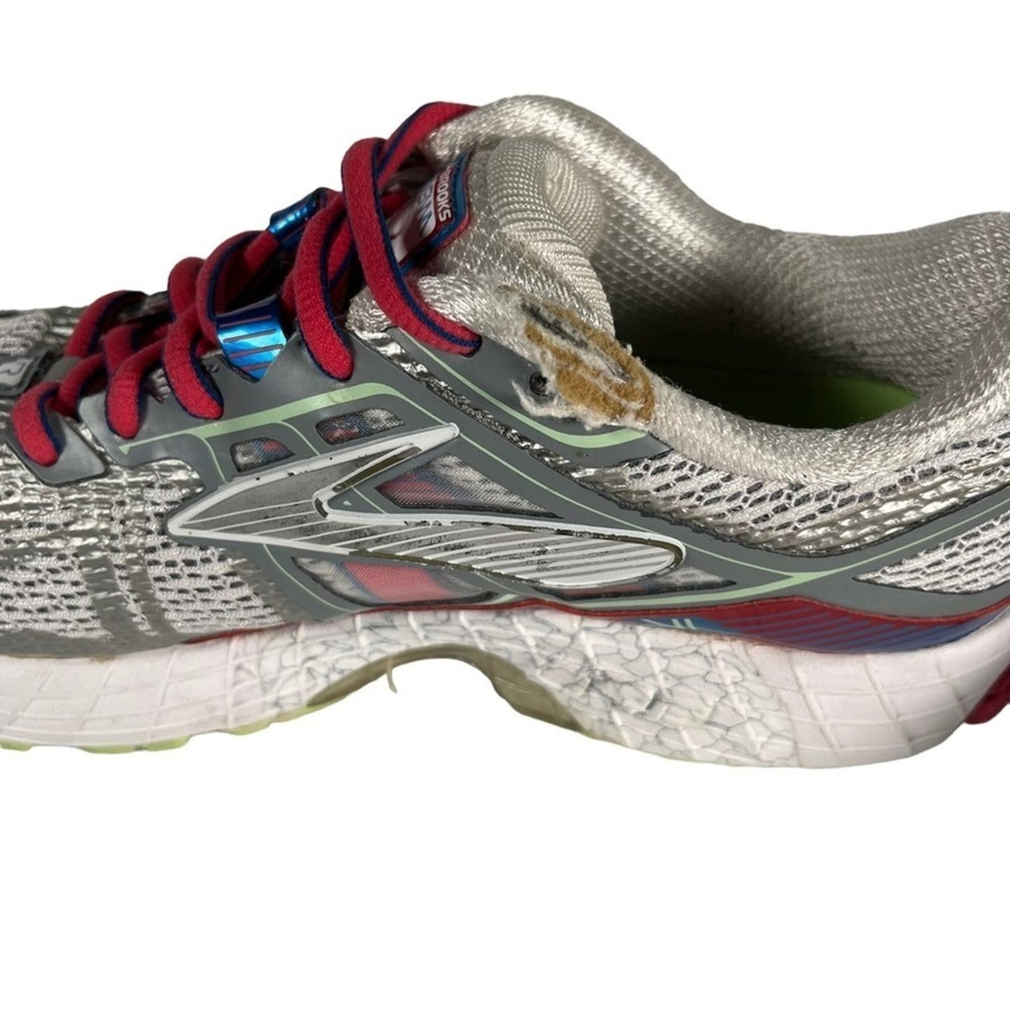 Brooks Ravenna 6 Womens Size 8.5 Silver Pink Athletic Running Shoe Sneaker