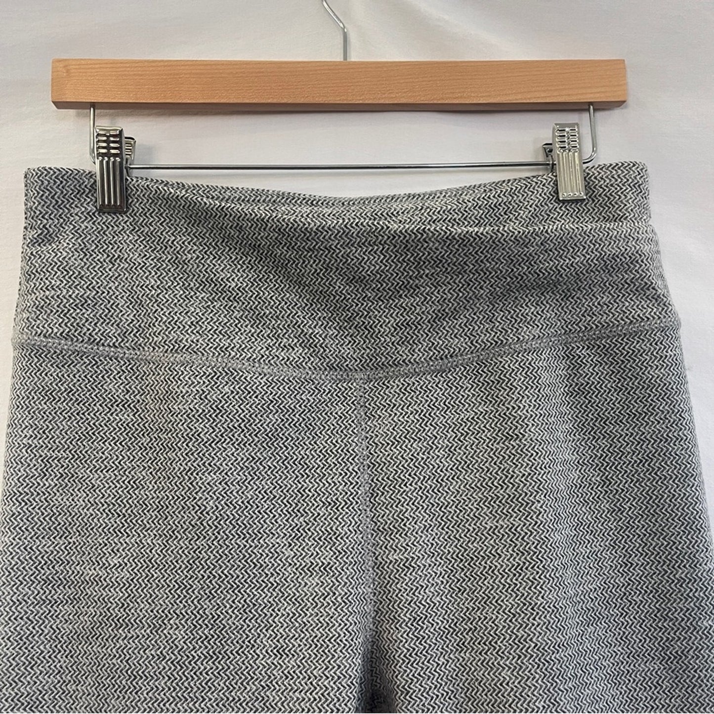 Kyodan Athletic Pants Womens Size Large Chevron Black Gray Running Workout Gym